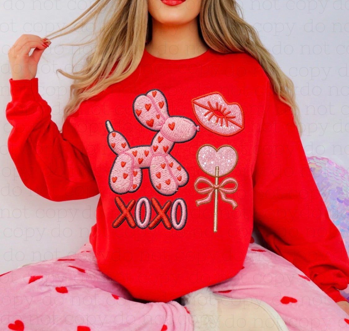 #427a Balloon dog collage