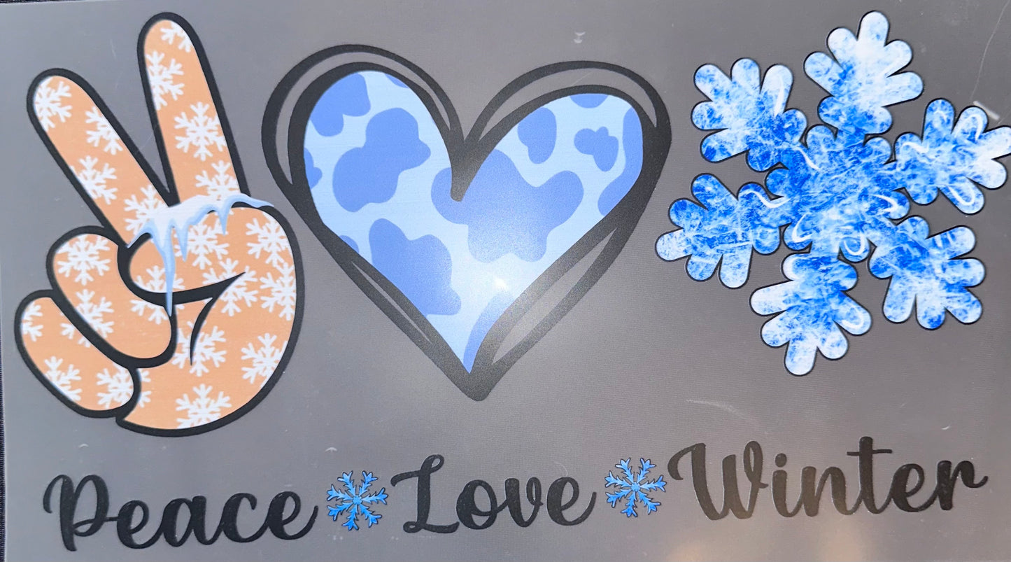 #950 Peace love winter