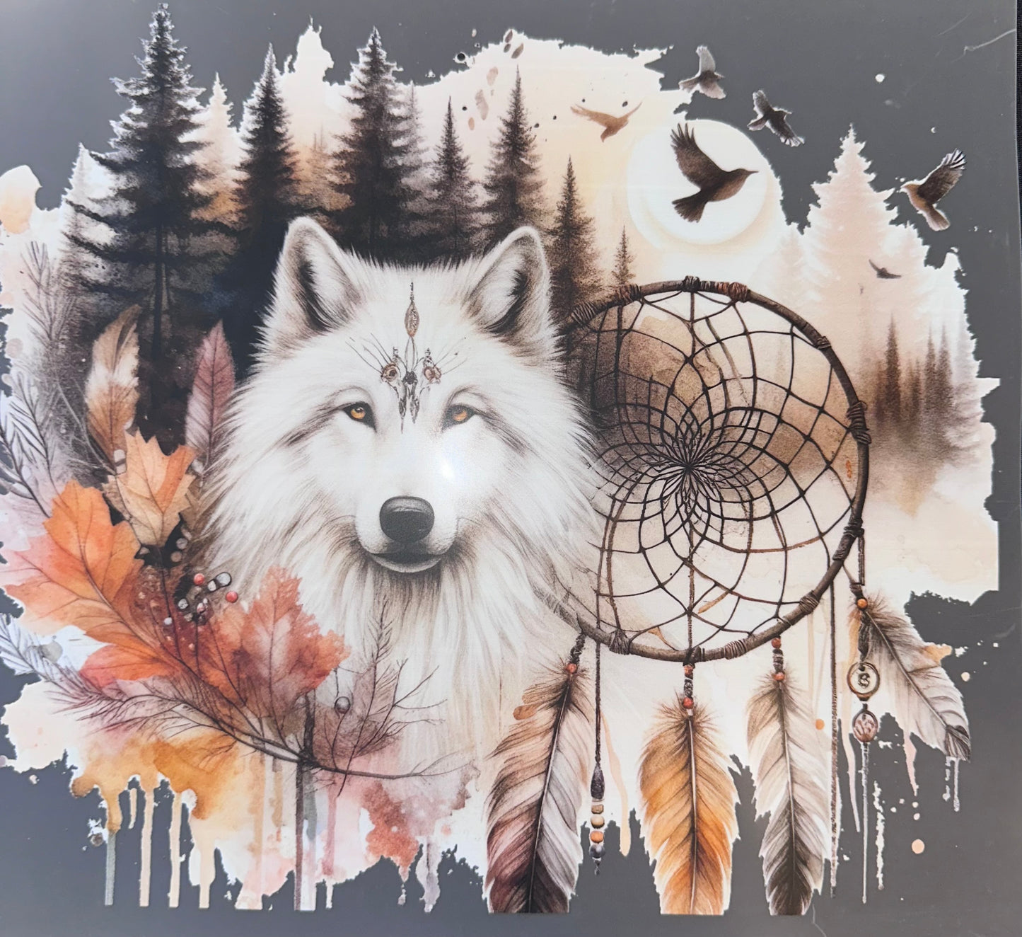 #1066 Wolf Dreamcatcher
