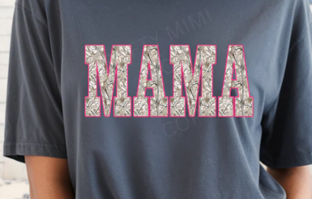 #70A Mama camo with pink border