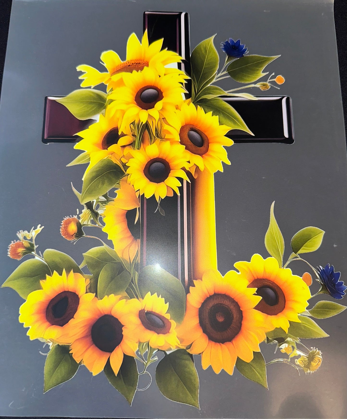 #979 Sunflower cross