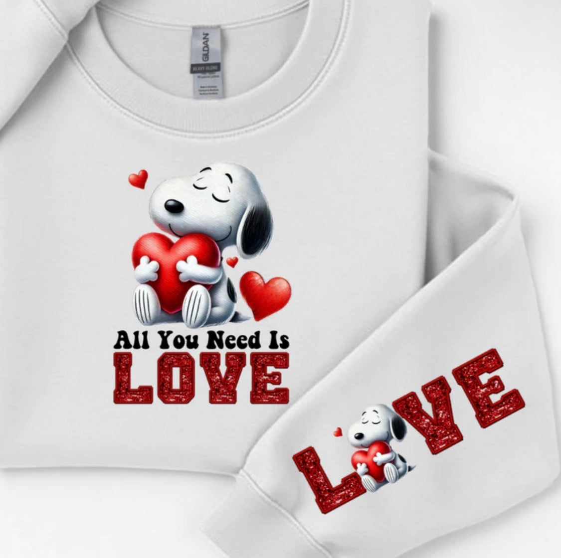 #341a All you need is love snoopy