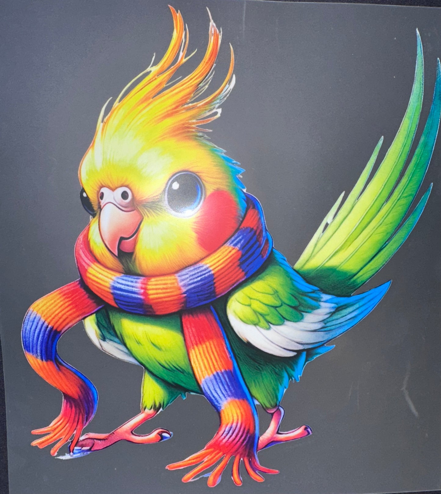 #1047 Birds with scarf