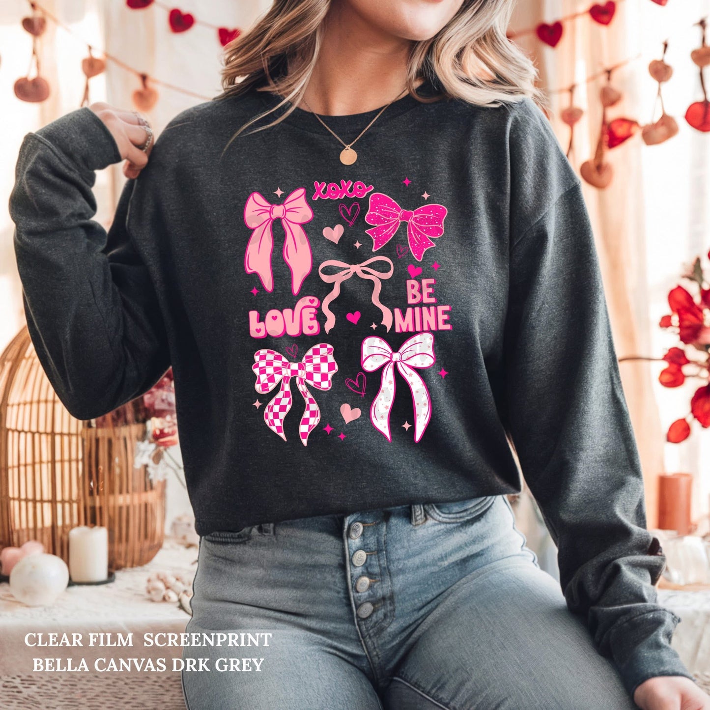 #385a Bow Valentine collage