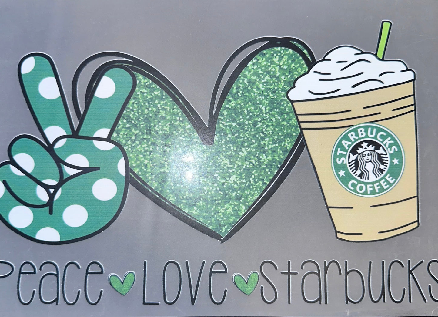 #877 Peace love Starbucks