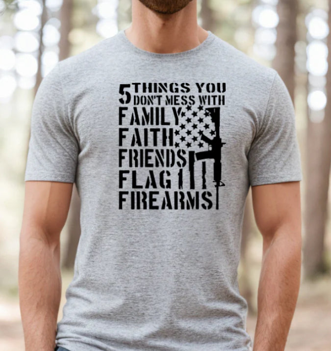 #150 Family Faith friends flag firearms