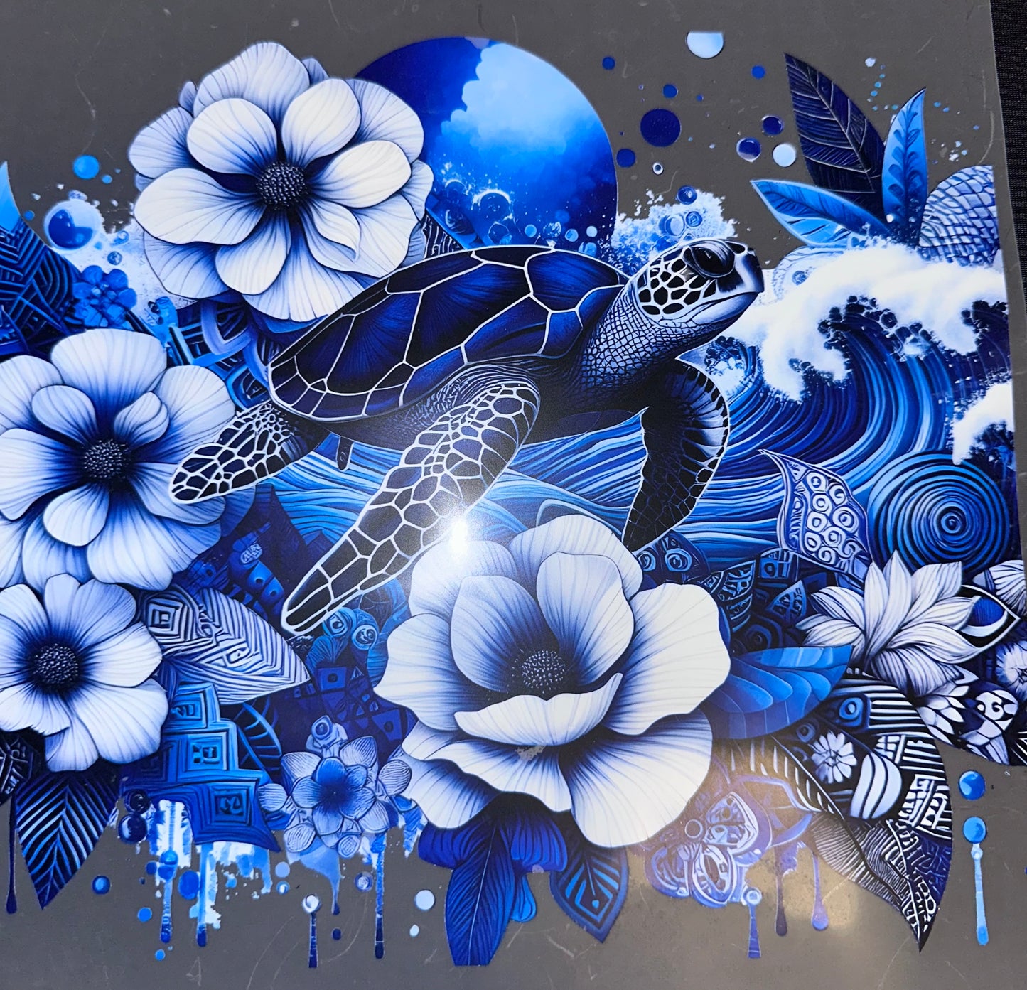 #912 Blue Sea turtle