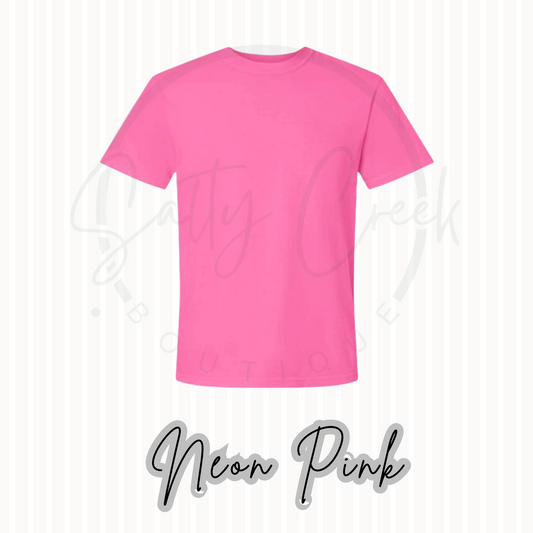 Neon Pink Short Sleeve T-shirt