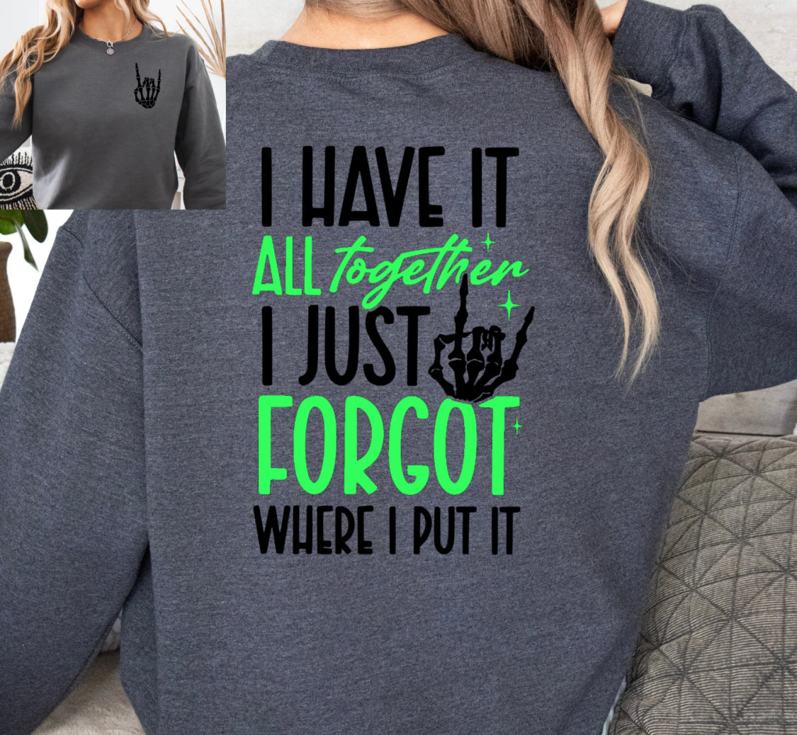 #216a I have it all together I just forgot where I put it with pocket