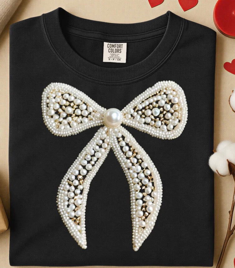 #346a Pearl bead bow