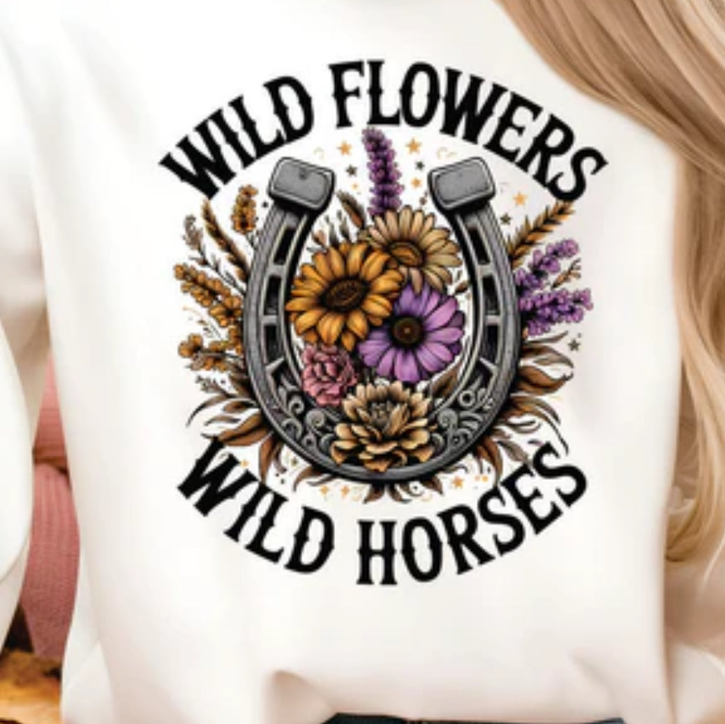 #3A Wildflowers wild horses
