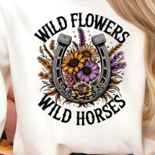#3A Wildflowers wild horses