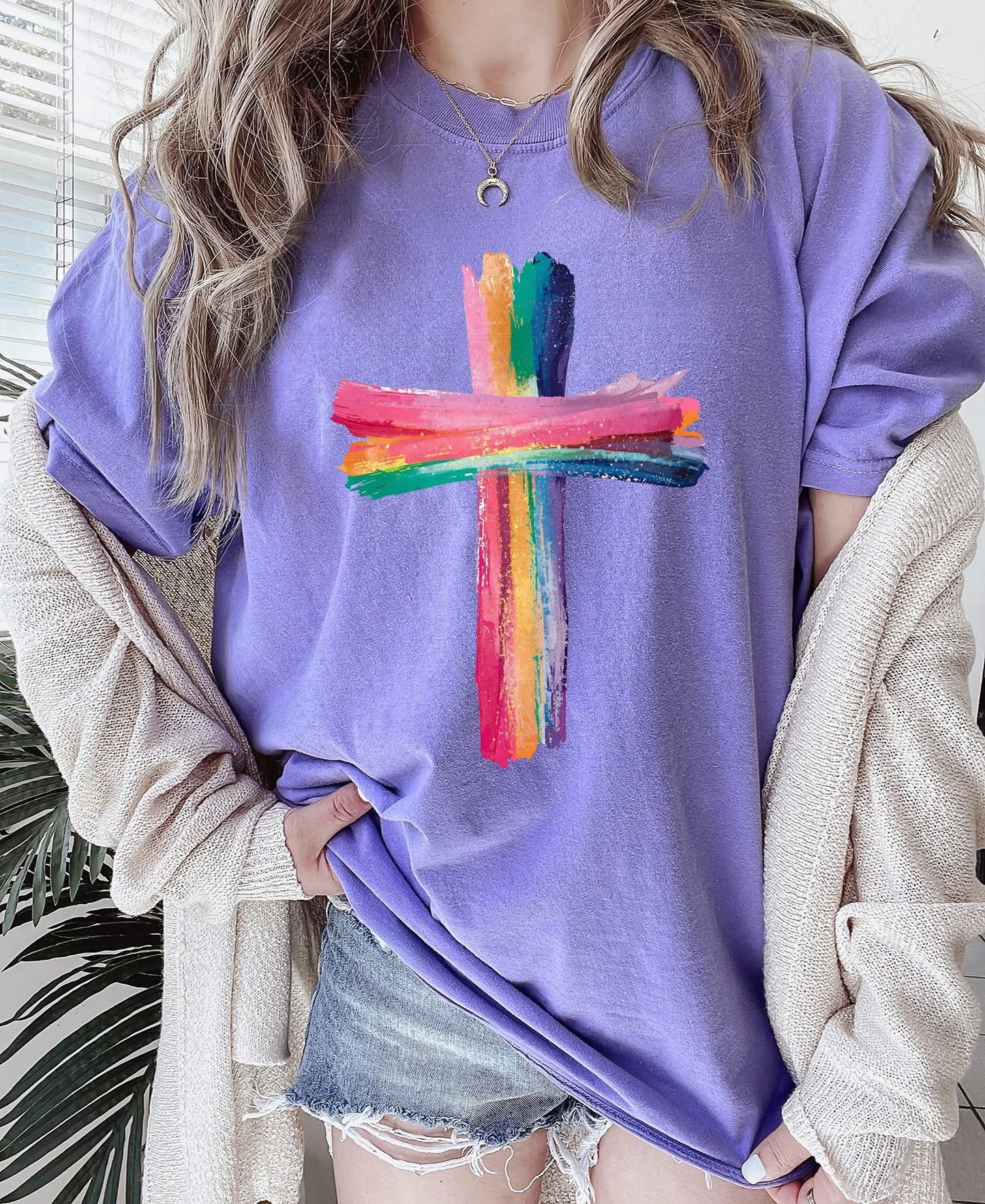 #351a Painted cross