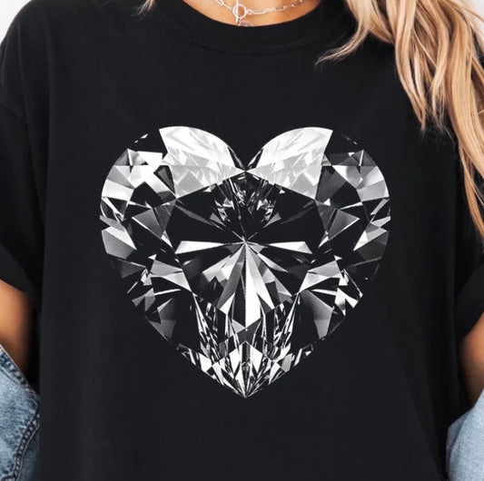 #358a Two tone heart