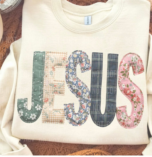 #209a patchwork Jesus