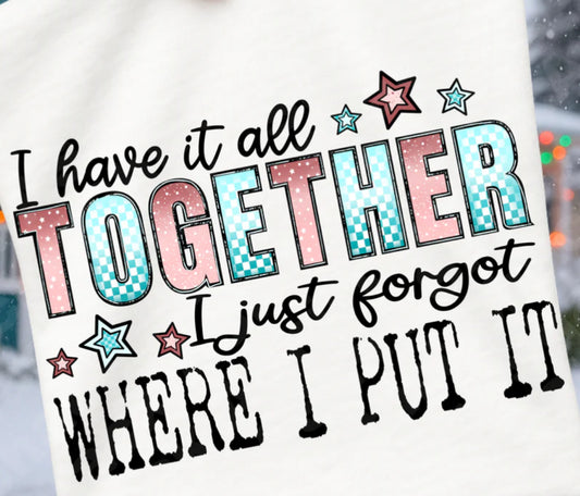 #241a I have it all together I just forgot where I put it