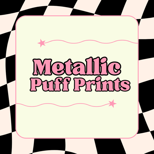 Metallic Puff prints