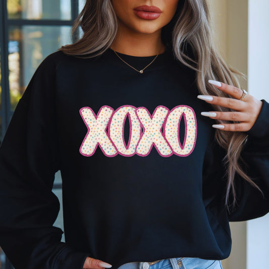 #280a XOXO with dots