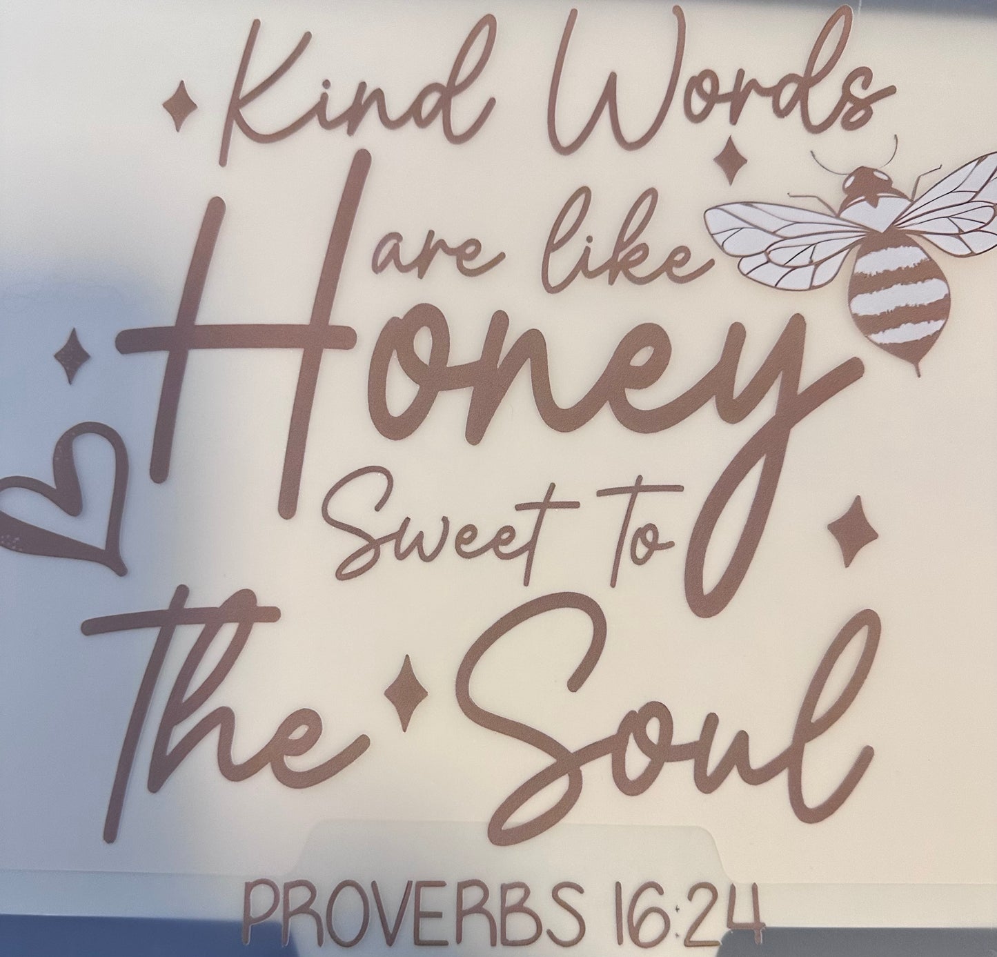 #262a Kind words are like honey