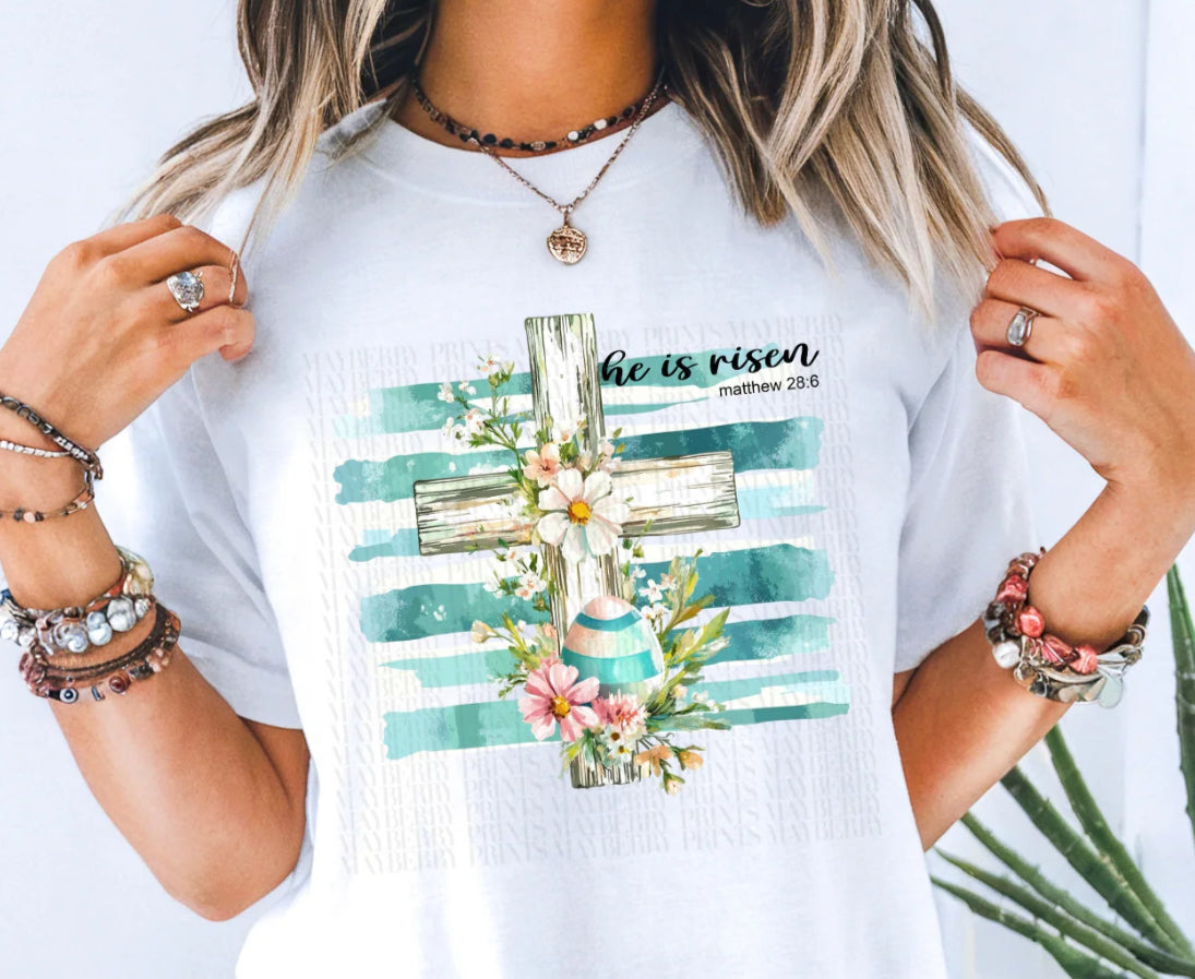 #901 He is risen cross