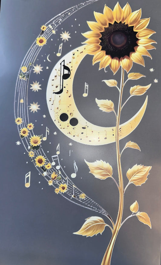 #136a Flower with moon