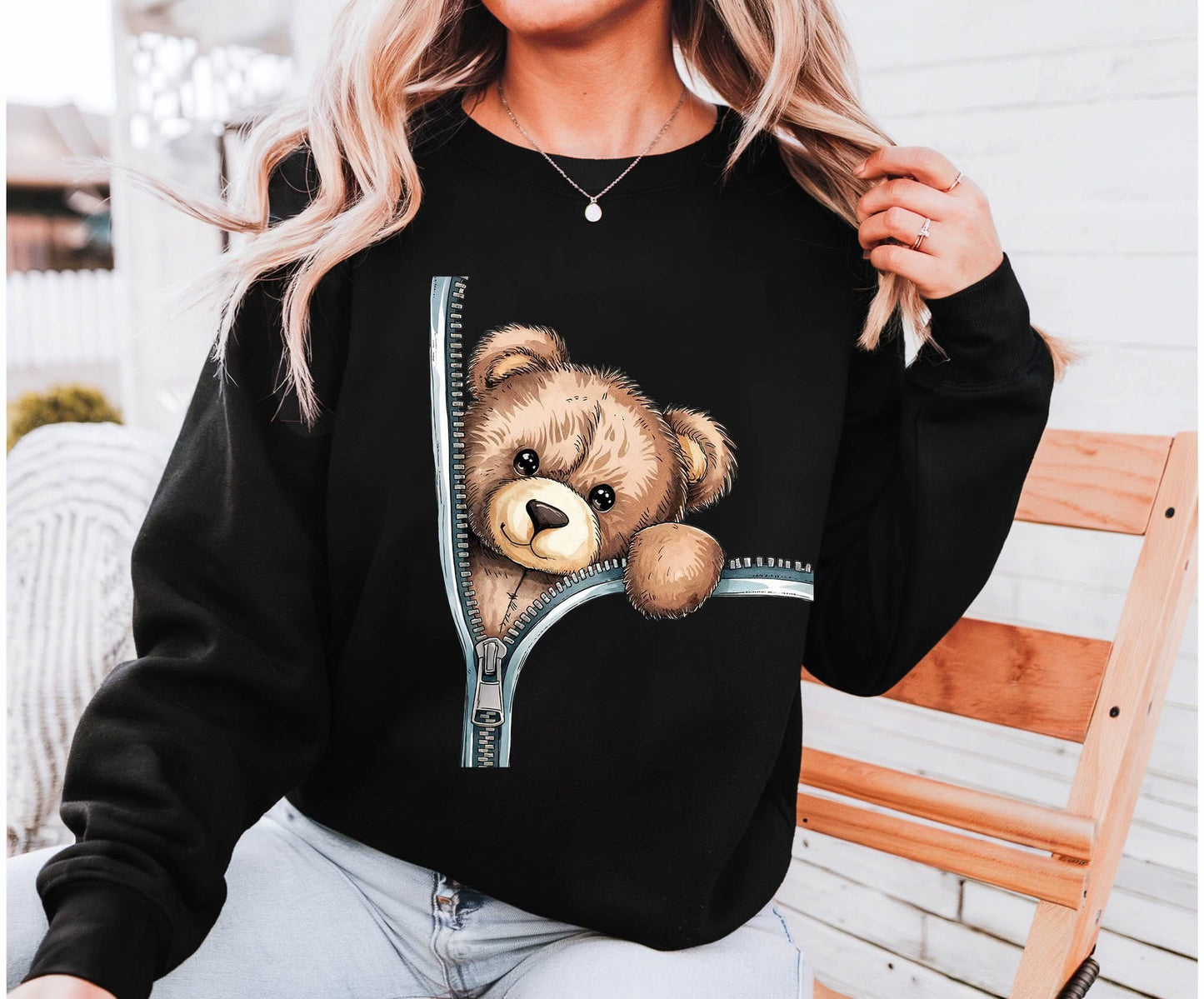 #378a Bear in zipper