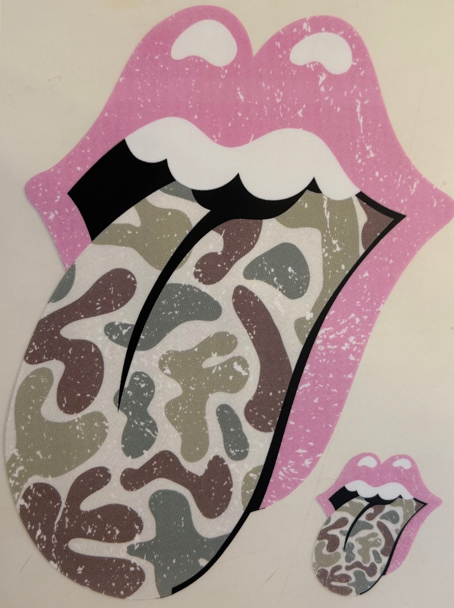 #58 Camo Tongue Front and Back